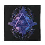 Spiritual Eye of Providence Print Silk Bandana