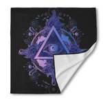 Spiritual Eye of Providence Print Silk Bandana