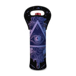 Spiritual Eye of Providence Print Single Neoprene Wine Tote