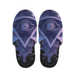 Spiritual Eye of Providence Print Slippers