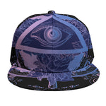 Spiritual Eye of Providence Print Snapback Cap