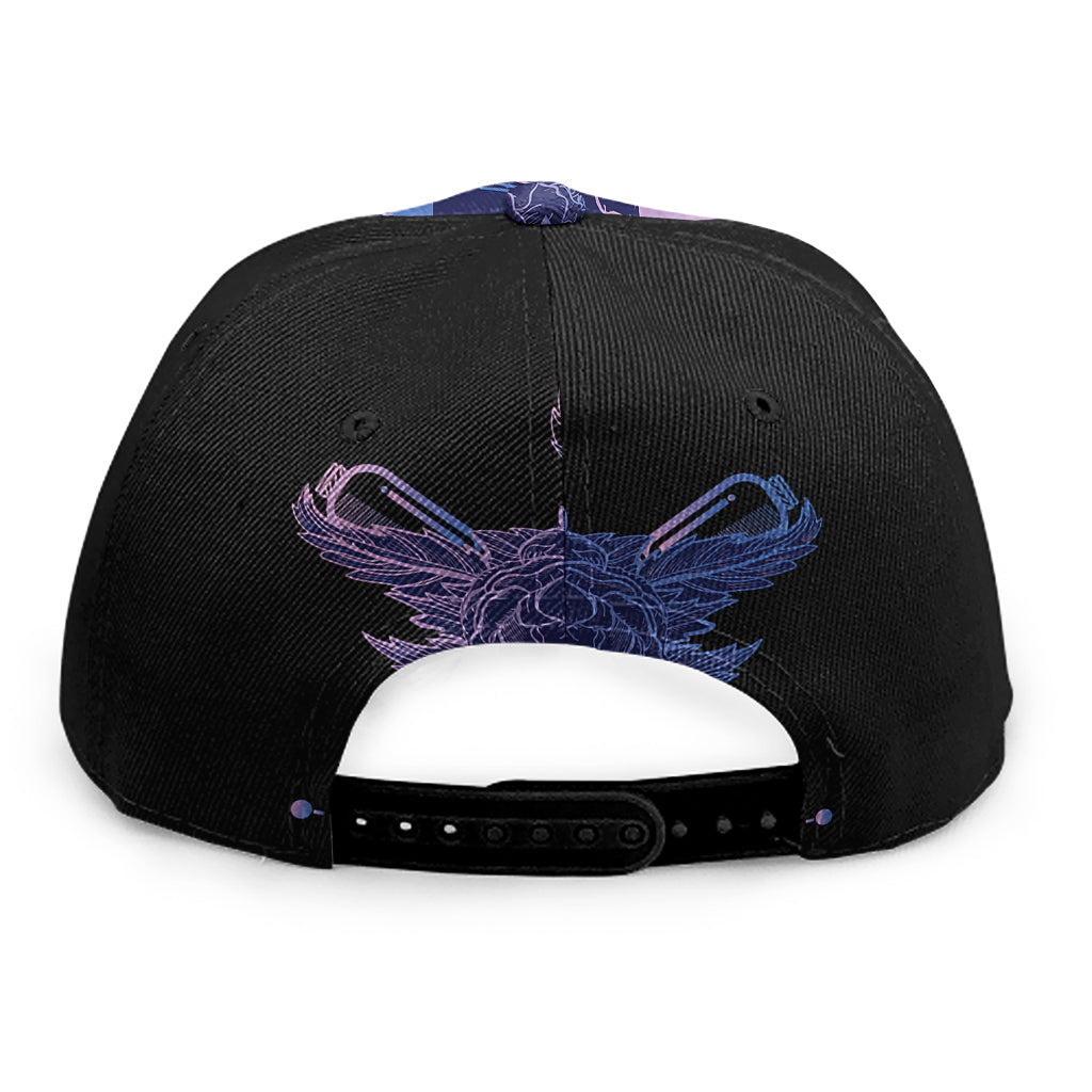 Spiritual Eye of Providence Print Snapback Cap
