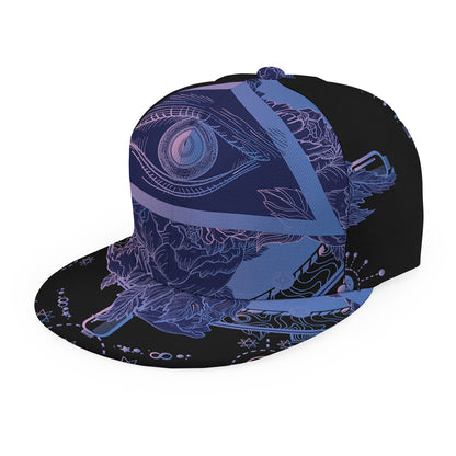 Spiritual Eye of Providence Print Snapback Cap