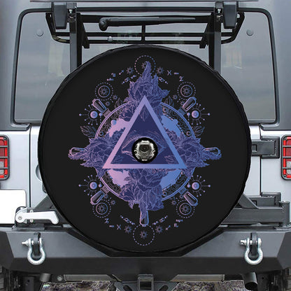 Spiritual Eye of Providence Print Tire Cover With Camera Hole
