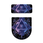 Spiritual Eye of Providence Print Toilet Lid And Tank Cover Set