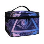Spiritual Eye of Providence Print Travel Makeup Bag