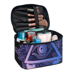 Spiritual Eye of Providence Print Travel Makeup Bag