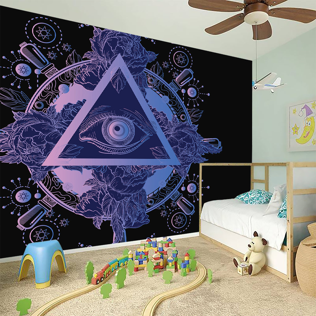 Spiritual Eye of Providence Print Wall Sticker