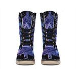 Spiritual Eye of Providence Print Winter Boots