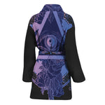 Spiritual Eye of Providence Print Women's Bathrobe