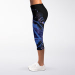 Spiritual Eye of Providence Print Women's Capri Leggings