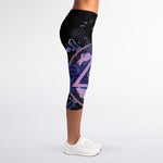 Spiritual Eye of Providence Print Women's Capri Leggings