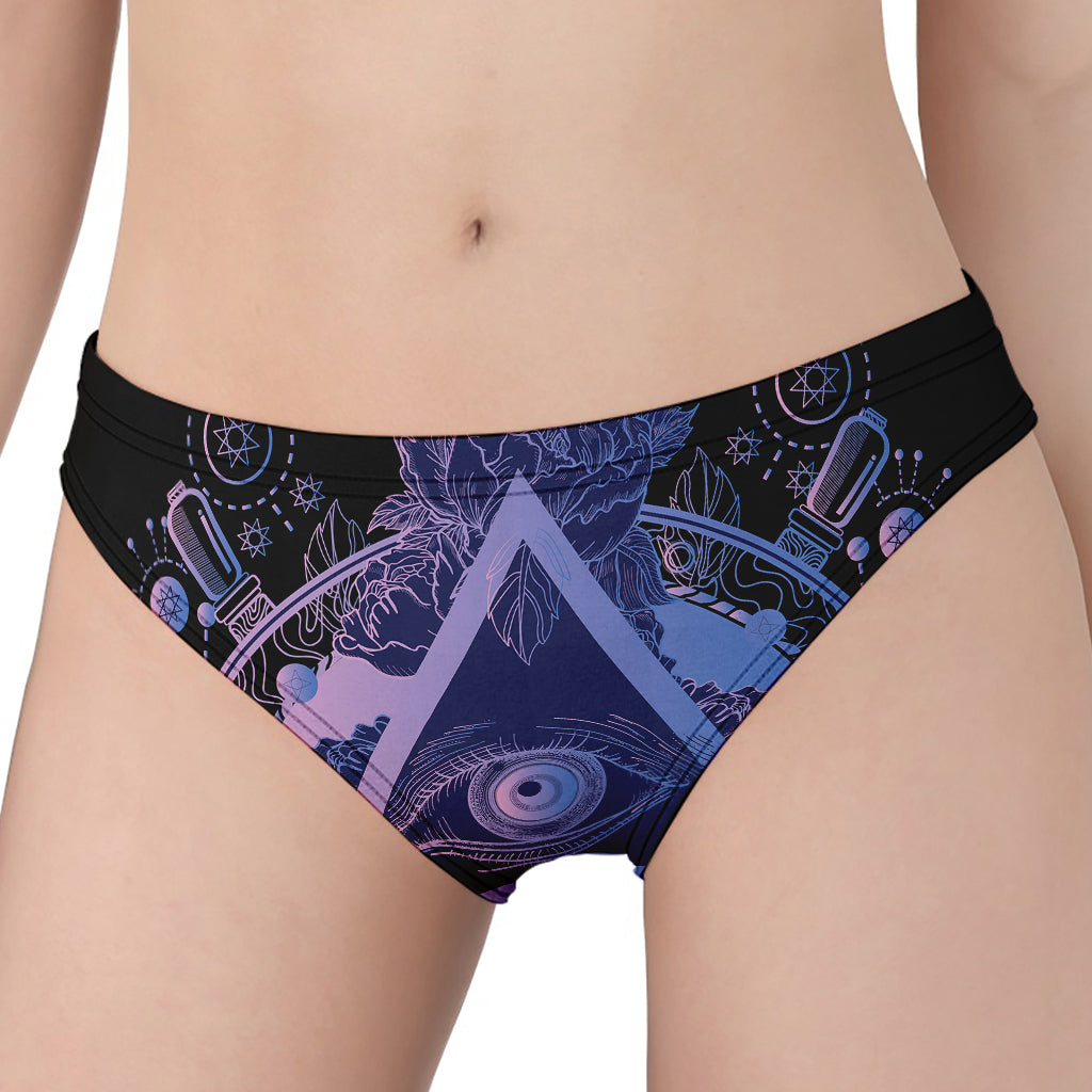 Spiritual Eye of Providence Print Women's Panties