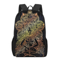 Spiritual Girl Mandala Print 17 Inch Backpack
