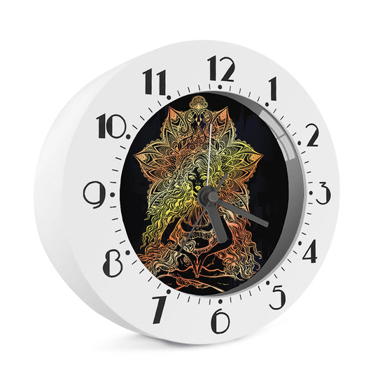 Spiritual Girl Mandala Print Alarm Clock