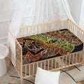 Spiritual Girl Mandala Print Baby Crib Sheet