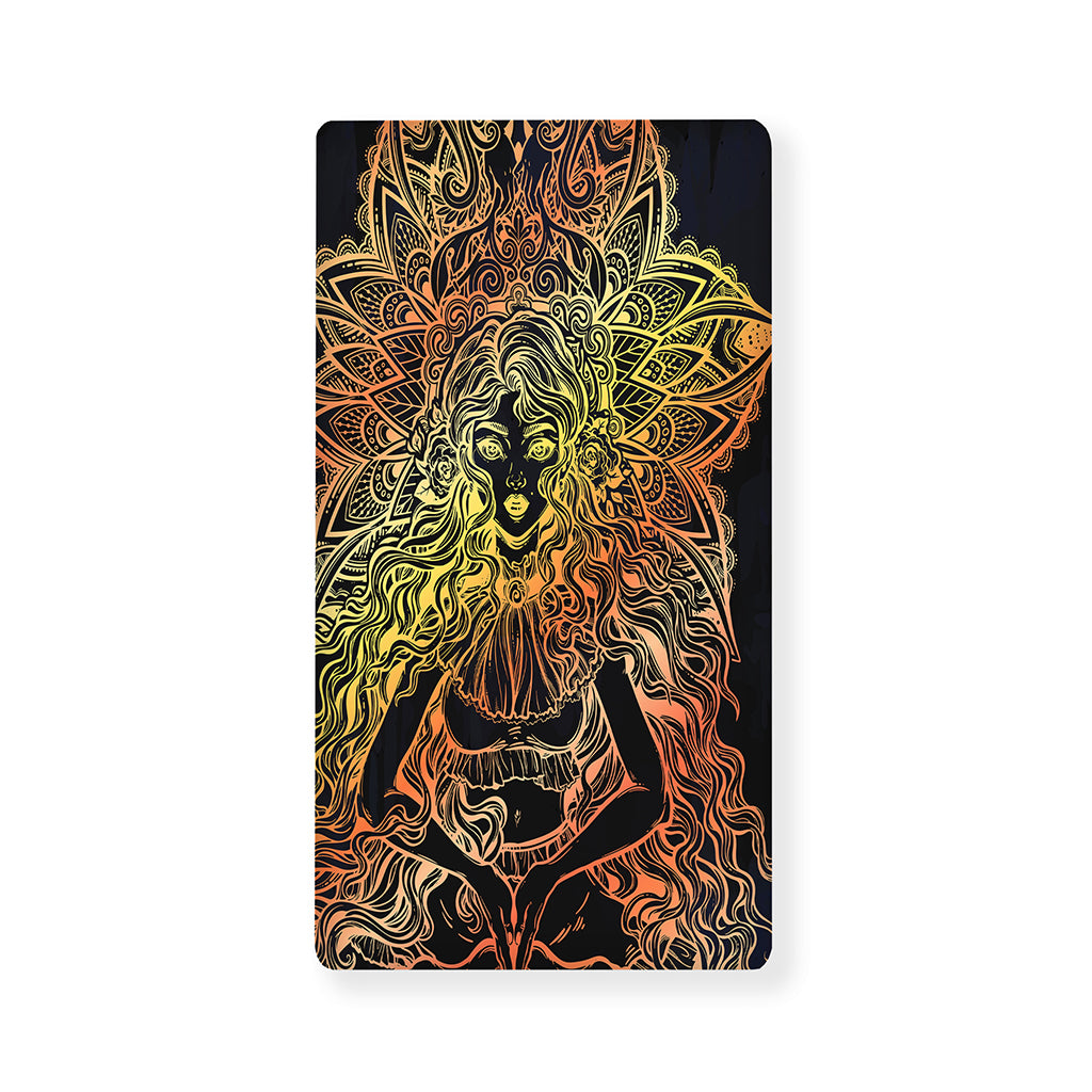 Spiritual Girl Mandala Print Baby Crib Sheet