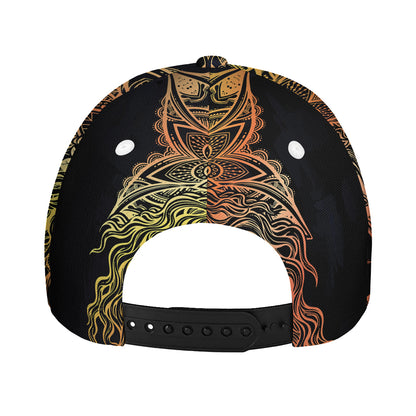 Spiritual Girl Mandala Print Baseball Cap