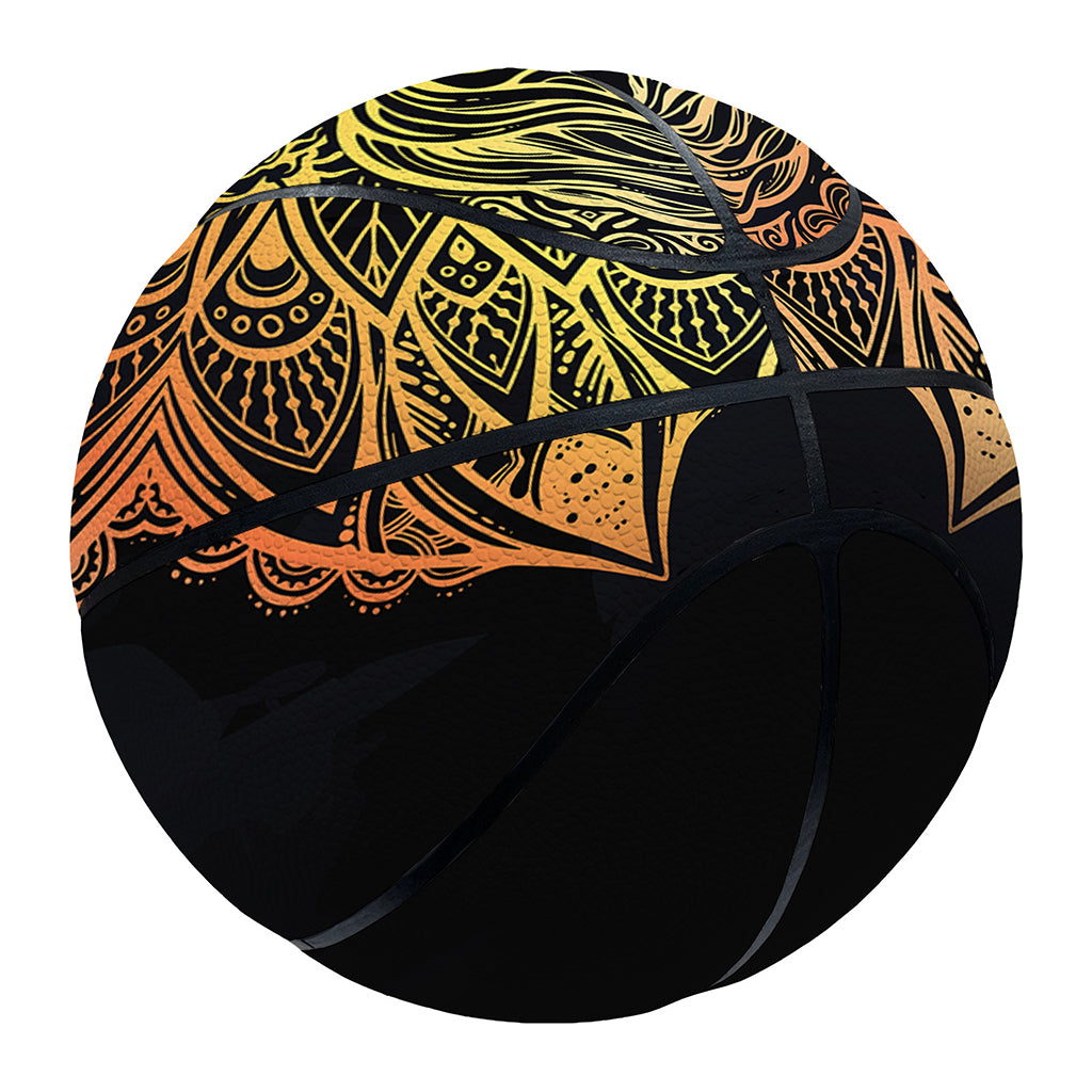 Spiritual Girl Mandala Print Basketball
