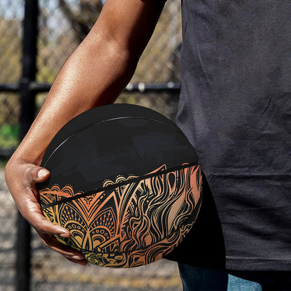 Spiritual Girl Mandala Print Basketball