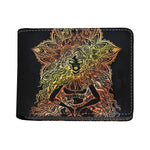 Spiritual Girl Mandala Print Bifold Wallet