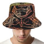 Spiritual Girl Mandala Print Bucket Hat