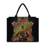 Spiritual Girl Mandala Print Canvas Tote Bag