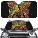 Spiritual Girl Mandala Print Car Windshield Sun Shade