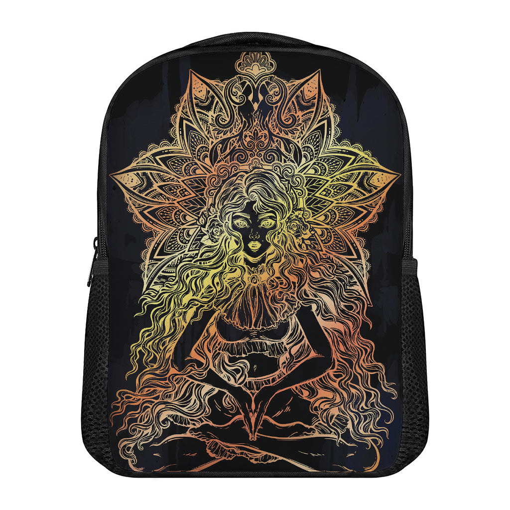 Spiritual Girl Mandala Print Casual Backpack