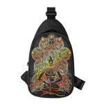 Spiritual Girl Mandala Print Chest Bag