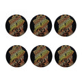 Spiritual Girl Mandala Print Coaster Set