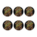 Spiritual Girl Mandala Print Coaster Set