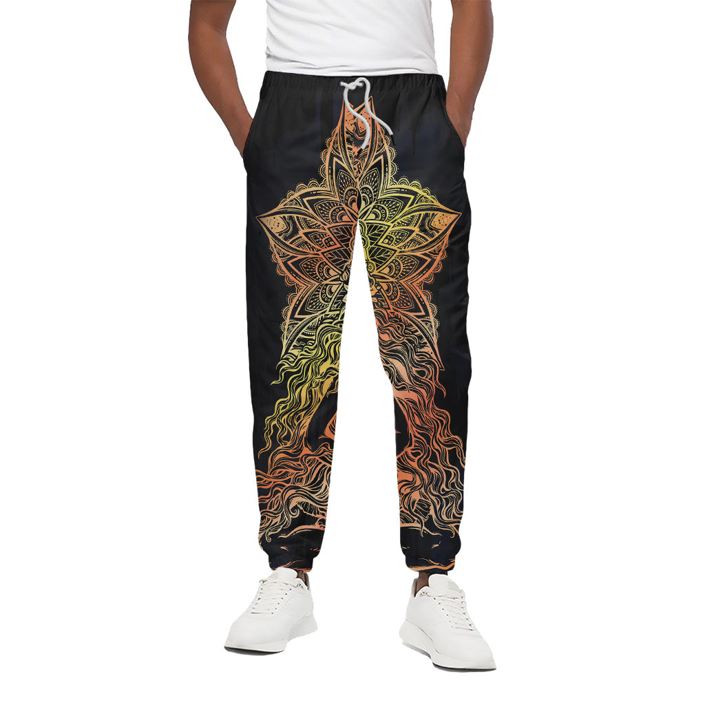 Spiritual Girl Mandala Print Cotton Pants