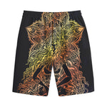 Spiritual Girl Mandala Print Cotton Shorts