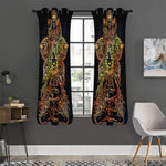 Spiritual Girl Mandala Print Curtain