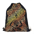 Spiritual Girl Mandala Print Drawstring Bag