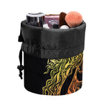 Spiritual Girl Mandala Print Drawstring Makeup Bag