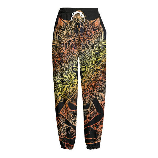 Spiritual Girl Mandala Print Fleece Lined Knit Pants