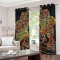 Spiritual Girl Mandala Print Grommet Curtains