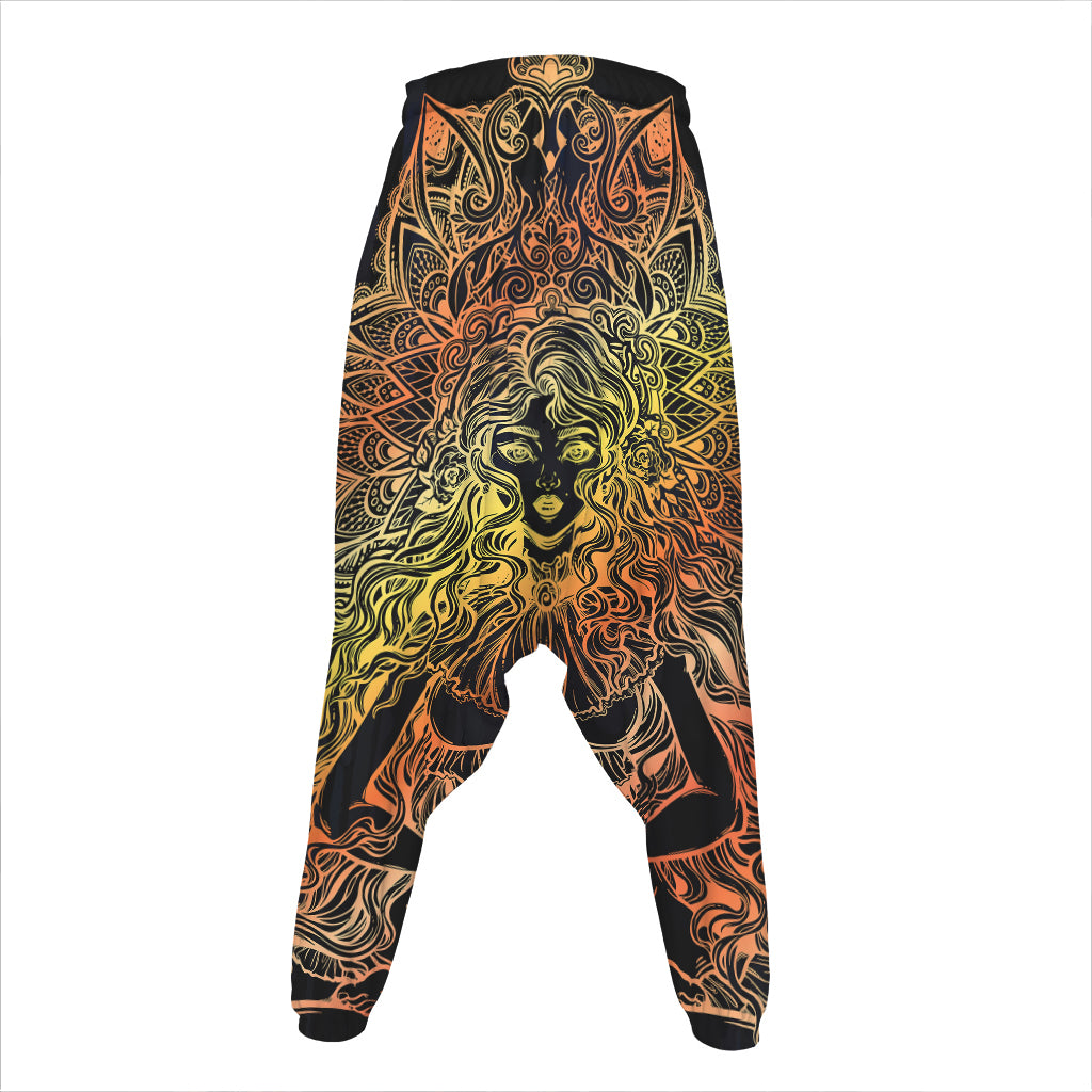 Spiritual Girl Mandala Print Hammer Pants