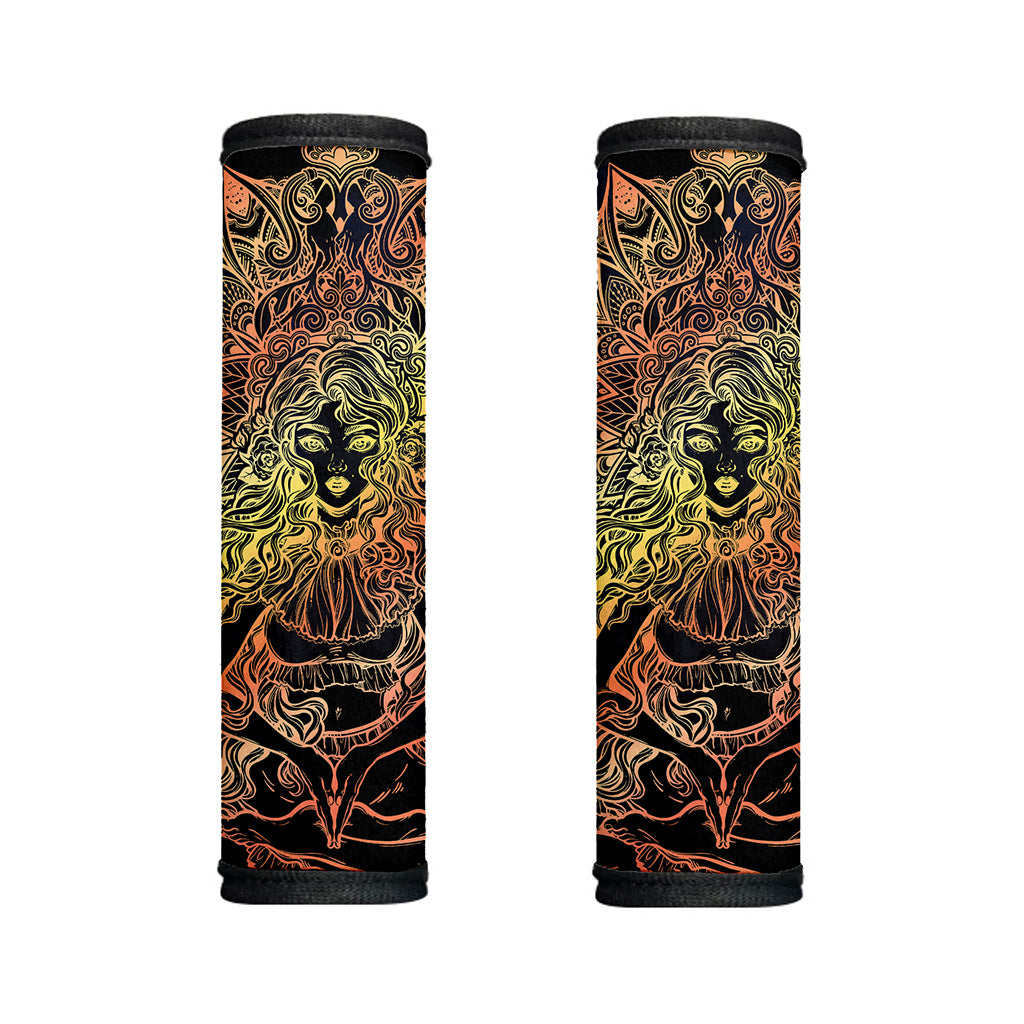Spiritual Girl Mandala Print Handle Covers