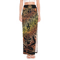 Spiritual Girl Mandala Print High Slit Maxi Skirt