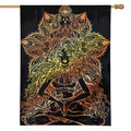 Spiritual Girl Mandala Print House Flag