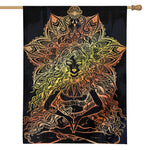 Spiritual Girl Mandala Print House Flag
