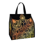 Spiritual Girl Mandala Print Insulated Lunch Tote