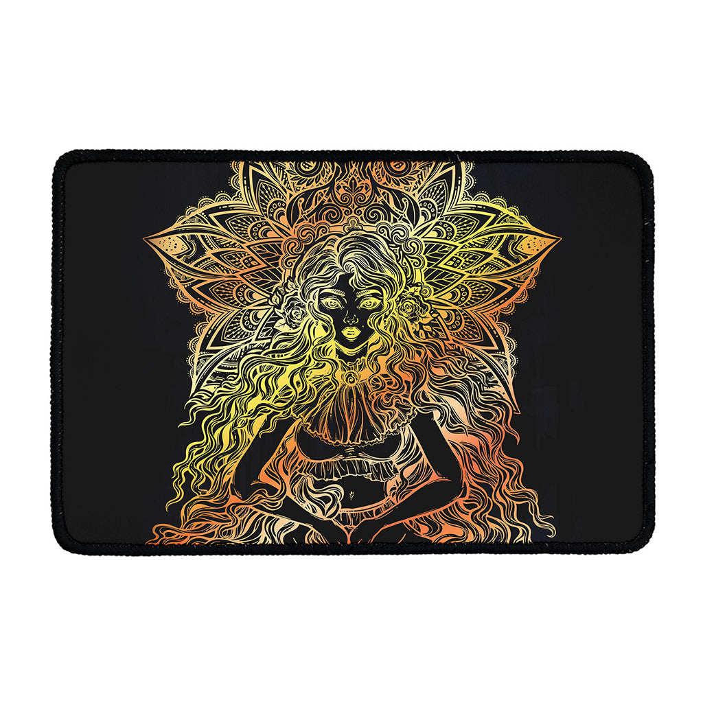 Spiritual Girl Mandala Print Kitchen Mat