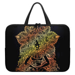 Spiritual Girl Mandala Print Laptop Sleeve With Handle