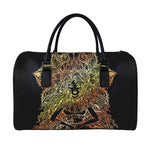 Spiritual Girl Mandala Print Leather Duffle Bag