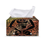 Spiritual Girl Mandala Print Leather Tissue Box Cover