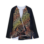 Spiritual Girl Mandala Print Long Sleeve Short Coat